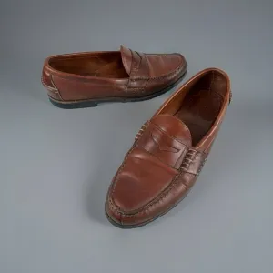 ALLEN‎ EDMONDS Rockland Men's Brown Leather Penny Loafer Shoes 42556 - SIZE 13 D