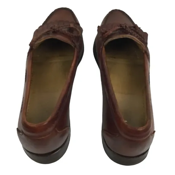 Allen Edmonds Woodstock Double Kiltie Tie Braid Loafers