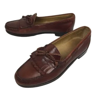 Allen Edmonds Woodstock Double Kiltie Tie Braid Loafers