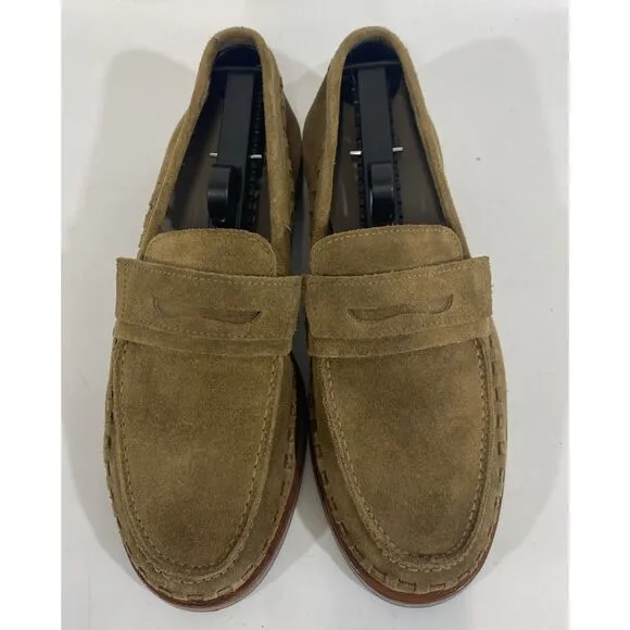 AllSaints - Sammy Slip On Suede Leather Loafers - Men's 41 (US 8) - Tan