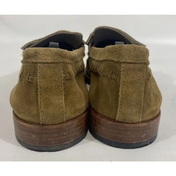 AllSaints - Sammy Slip On Suede Leather Loafers - Men's 41 (US 8) - Tan