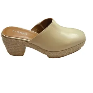 Alohas Cream Piko Leather Espadrilles Size 39 New