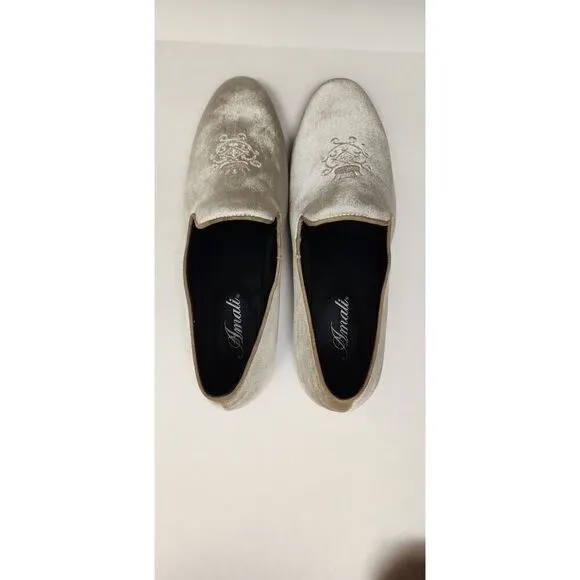 Amali Mens Velvet Tan Loafer Size US10.5