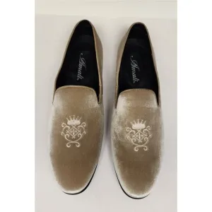 Amali Mens Velvet Tan Loafer Size US10.5