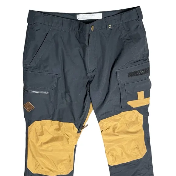 Analog Clothing Co. Men’s Black L Ruck Shell Snowboard Pant in EUC