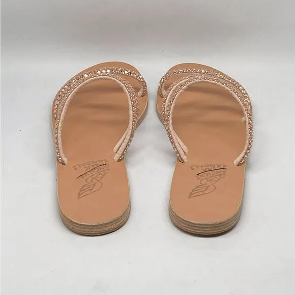 Ancient Greek Sandals Crystal Embellished Strappy Sandals size 37