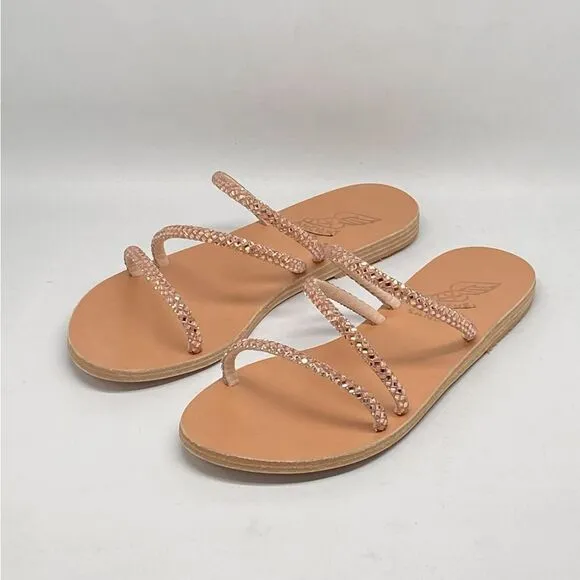 Ancient Greek Sandals Crystal Embellished Strappy Sandals size 37