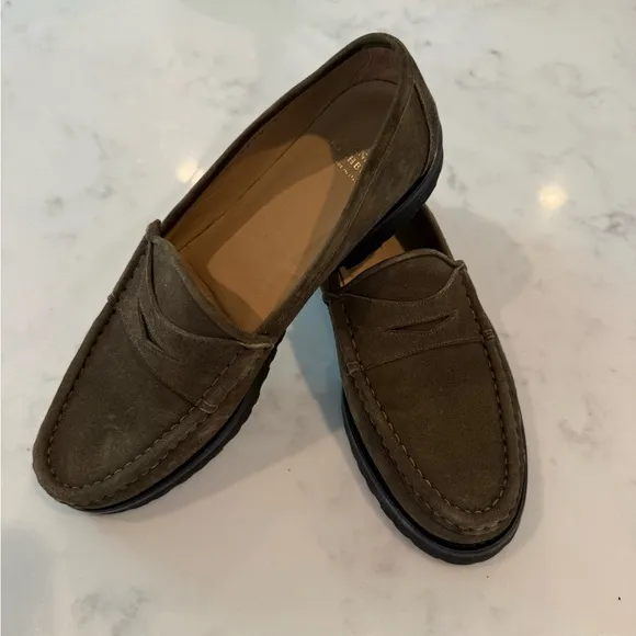 Ann Mashburn Lug Sole Loafer in Military size 39