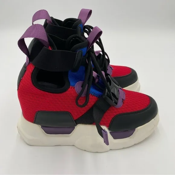 Anthony Wang Mulberry-02 Colorful Y2K Chunky Platform Fashion Sneakers Size 8.5