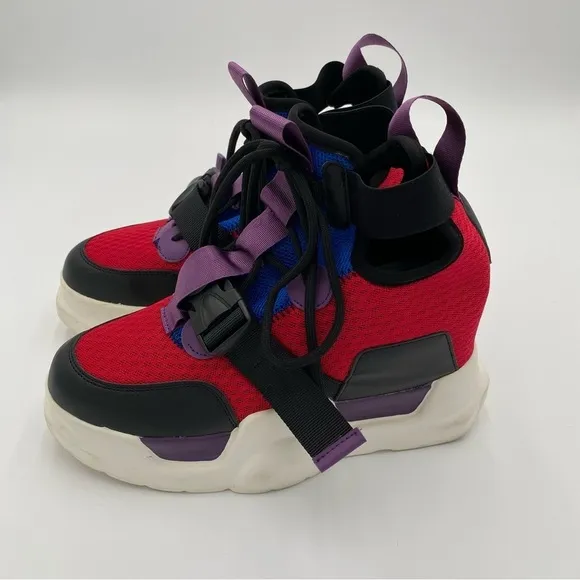 Anthony Wang Mulberry-02 Colorful Y2K Chunky Platform Fashion Sneakers Size 8.5