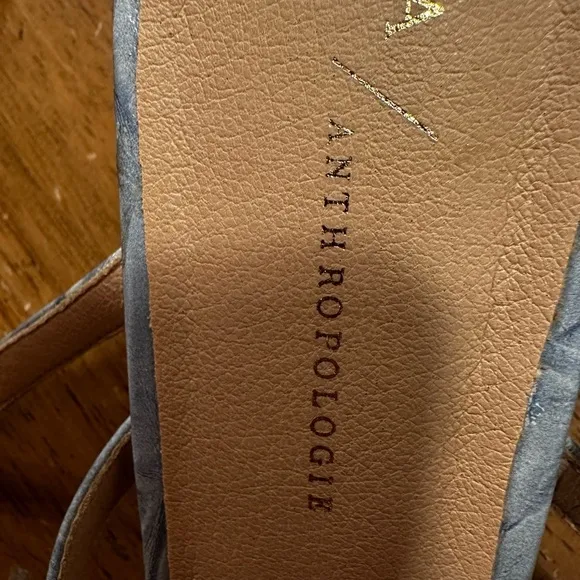 Anthropologie Blue Sandals size 8.5
