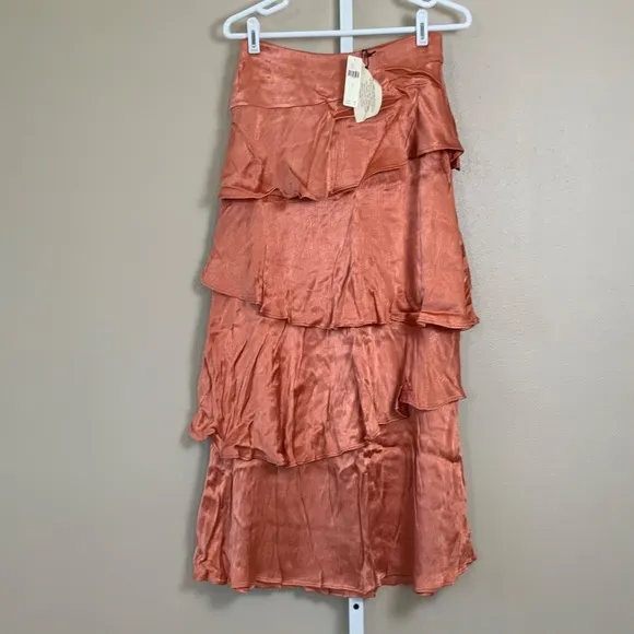 Anthropologie Maeve Cassia Tiered Maxi Skirt
