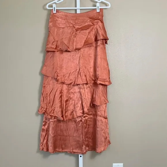 Anthropologie Maeve Cassia Tiered Maxi Skirt