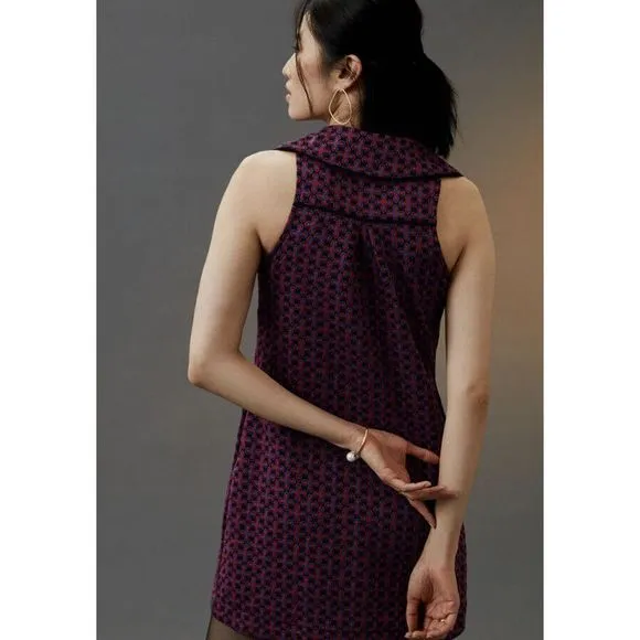 Anthropologie Maeve Jacquard Shift Mini Dress Size XS. B24