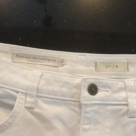 Anthropologie PILCRO EMBROIDERED DENIM MINI SKIRT