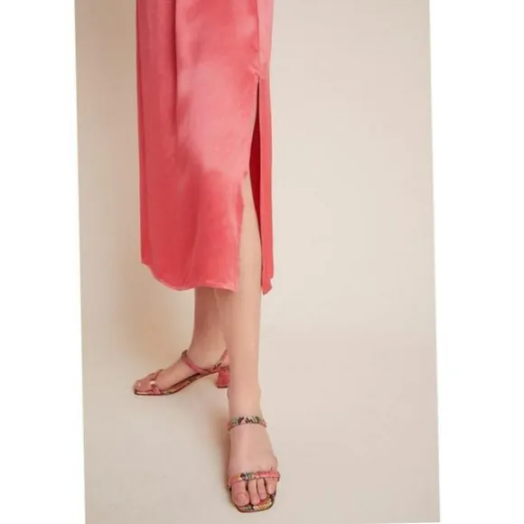 Anyhropologie Red Bl-nk Shelley Cocktail Dress