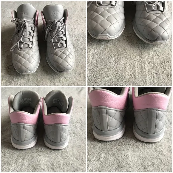 APL Lusso Quilted Leather High Top Sneakers Gray