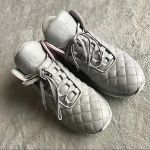 APL Lusso Quilted Leather High Top Sneakers Gray