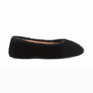 AQUATALIA Brinley Shearling Ballet Flats in Black