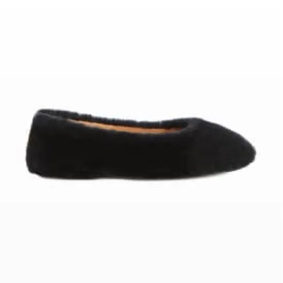 AQUATALIA Brinley Shearling Ballet Flats in Black