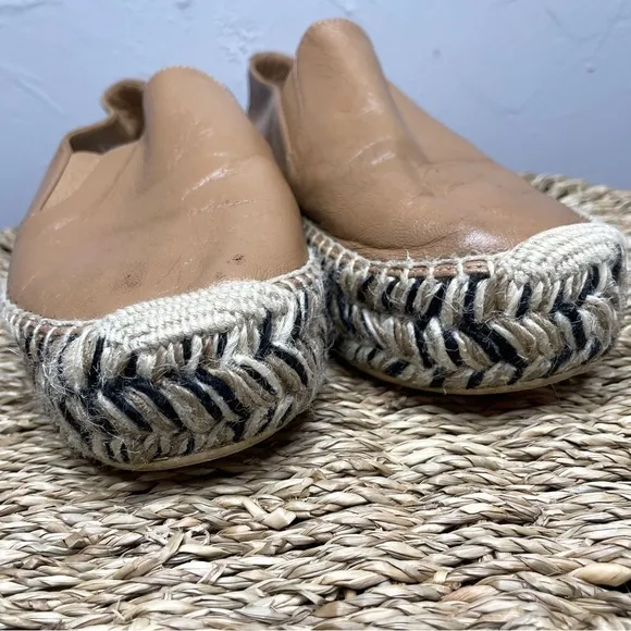 AQUATALIA Jen Tan Leather Platform Slip On Espadrilles