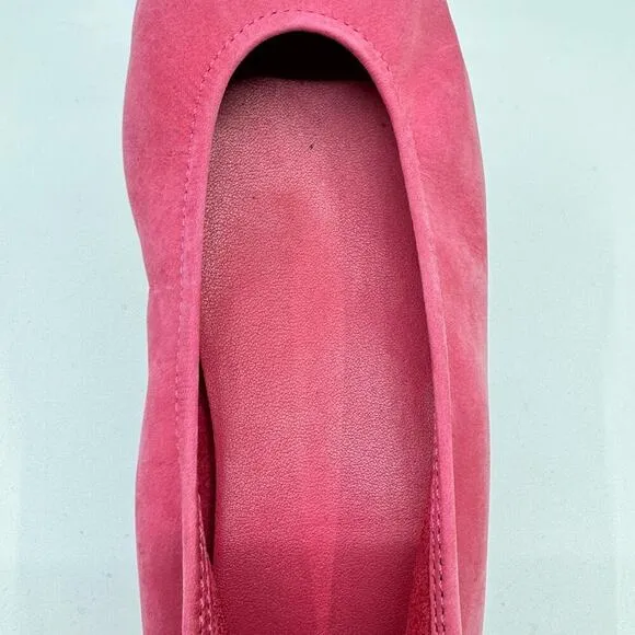 ARCHE Laius Ballet Flats in Nubuck Leather - Raspberry Pink