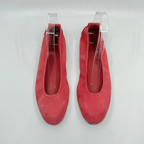 ARCHE Laius Ballet Flats in Nubuck Leather - Raspberry Pink