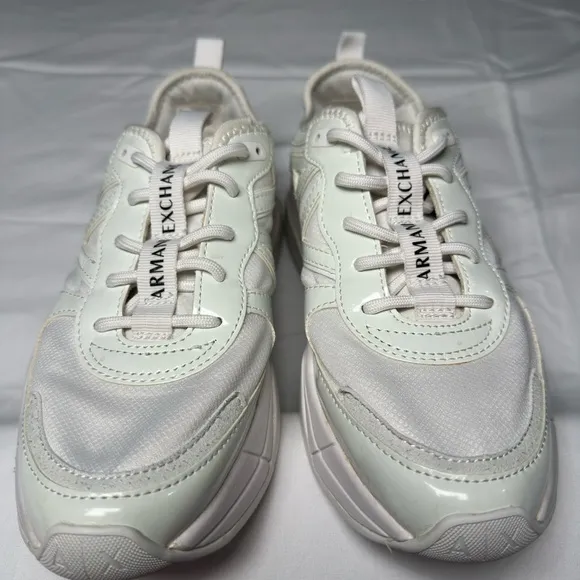 Armani Exchange White Chunky Sneakers