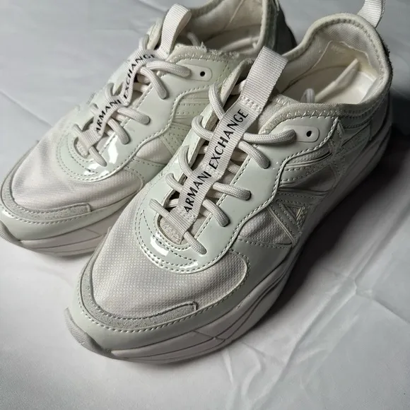 Armani Exchange White Chunky Sneakers