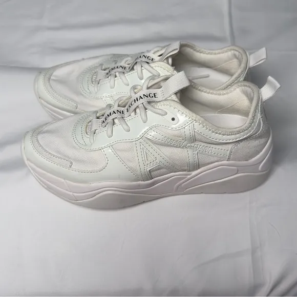 Armani Exchange White Chunky Sneakers