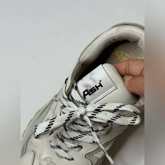 ASH Addict 12 Low-Top Sneakers Size 37 White Multi Color