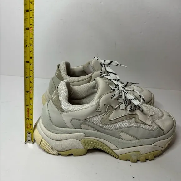 ASH Addict 12 Low-Top Sneakers Size 37 White Multi Color