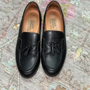 Atlanta mocassin black tassel dress loafers sz 38