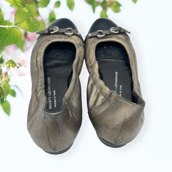 Attilio Giusti Leombruni Ballet Flats Cap Toe
