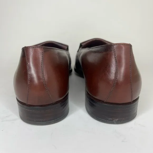 Bally Prestige 712 Richfield Brown Lether Loafers Tassel Shoes Men Sz UK 6 US 7