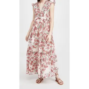 Banjanan Constance Dress in Dune Daisy White Size XS