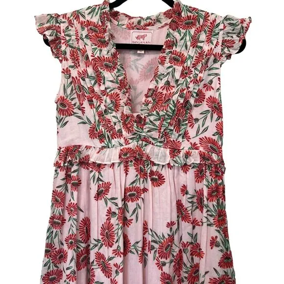 Banjanan Constance Dress in Dune Daisy White Size XS