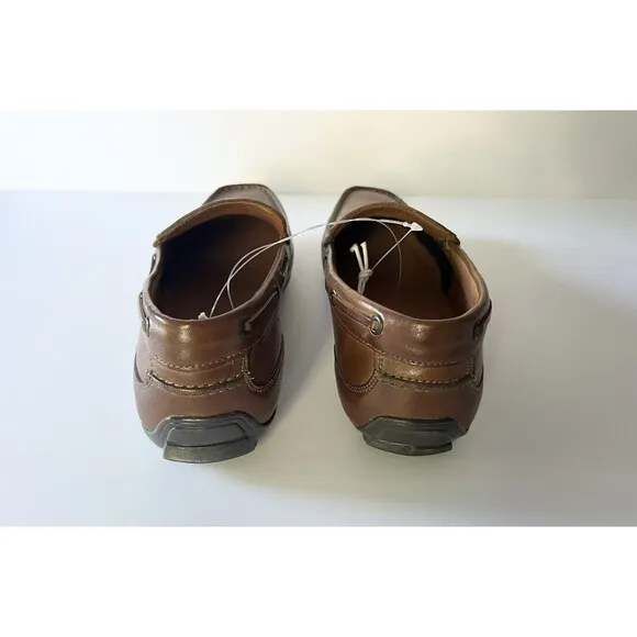 Bass G. H.‎ Bass &amp; Company Hank Brown Leather Slip On Mocassins Loafers Size 9.5