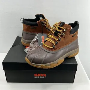 Bass Outdoor Field Duck Mid Boots -Tan/Chocolate -Size 8- NIB