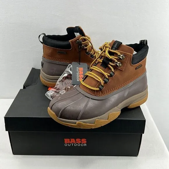 Bass Outdoor Field Duck Mid Boots -Tan/Chocolate -Size 8- NIB