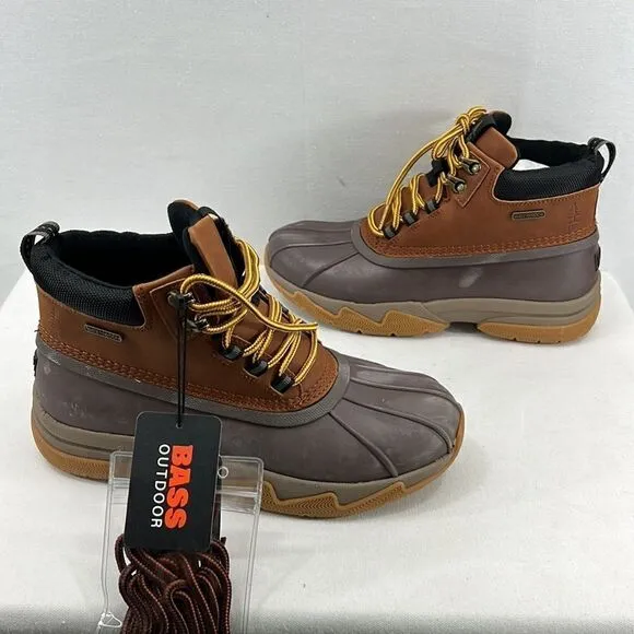 Bass Outdoor Field Duck Mid Boots -Tan/Chocolate -Size 8- NIB