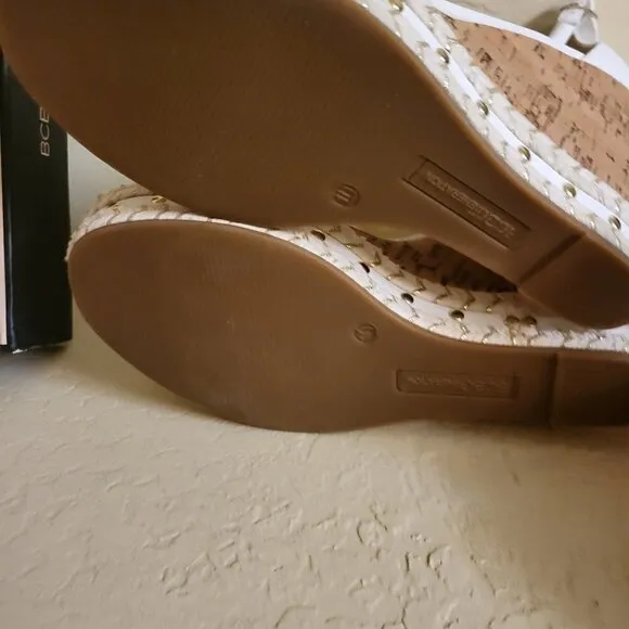 BCBGeneration women's Narida Espadrille Ankle Strap Wedge Sandals Size: 10 NIB