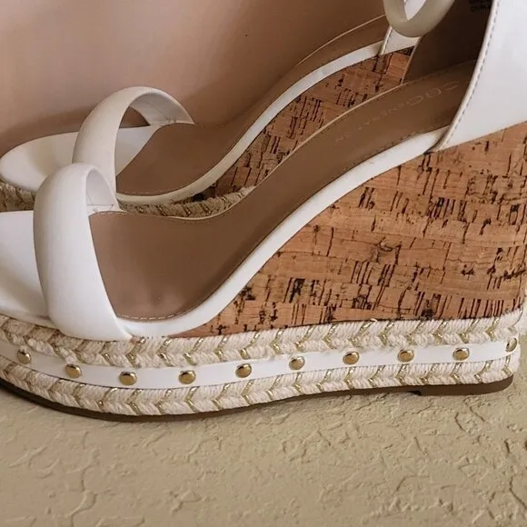 BCBGeneration women's Narida Espadrille Ankle Strap Wedge Sandals Size: 10 NIB
