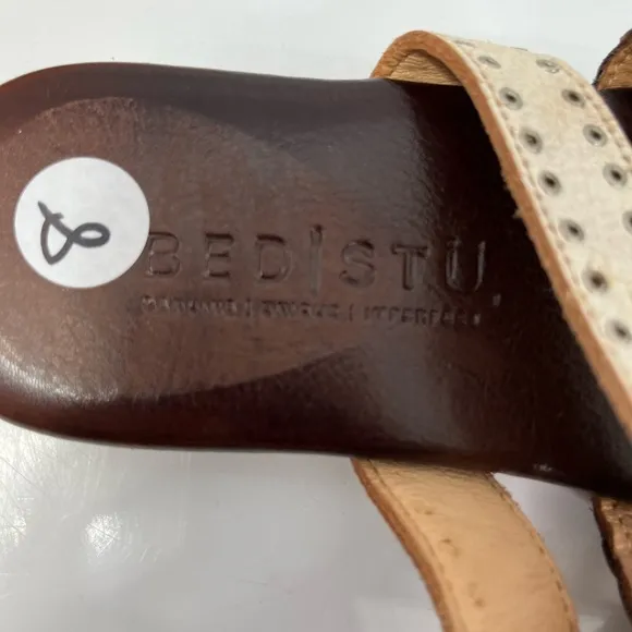 BedStu Henna flat sandals, NWOB, rare wide size.