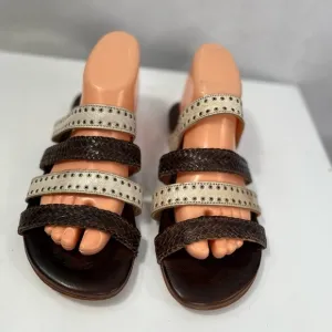 BedStu Henna flat sandals, NWOB, rare wide size.