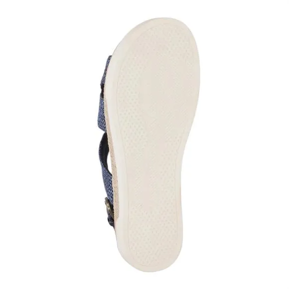 Bella Vita Women's Kato Slingback Woven Sandals Navy Size 8