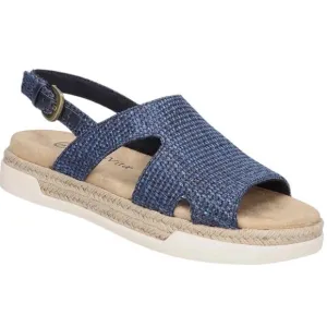 Bella Vita Women's Kato Slingback Woven Sandals Navy Size 8