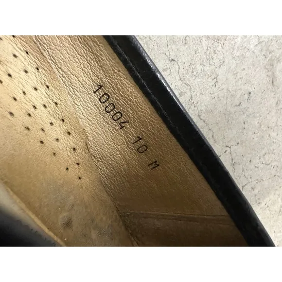 Belvedere Florence Bit Loafers Men's Sz 10 M Black Leather Italian Handmade
