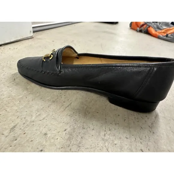 Belvedere Florence Bit Loafers Men's Sz 10 M Black Leather Italian Handmade