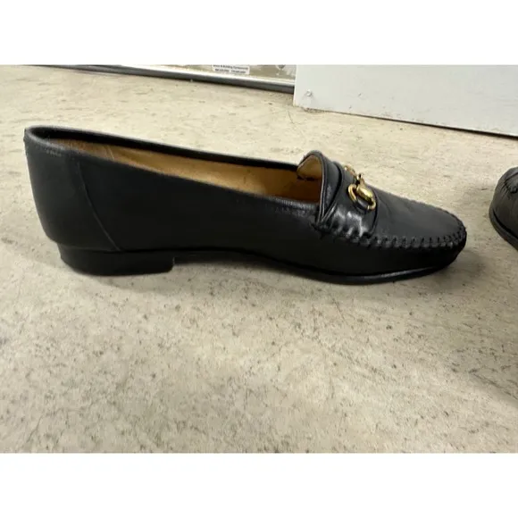 Belvedere Florence Bit Loafers Men's Sz 10 M Black Leather Italian Handmade